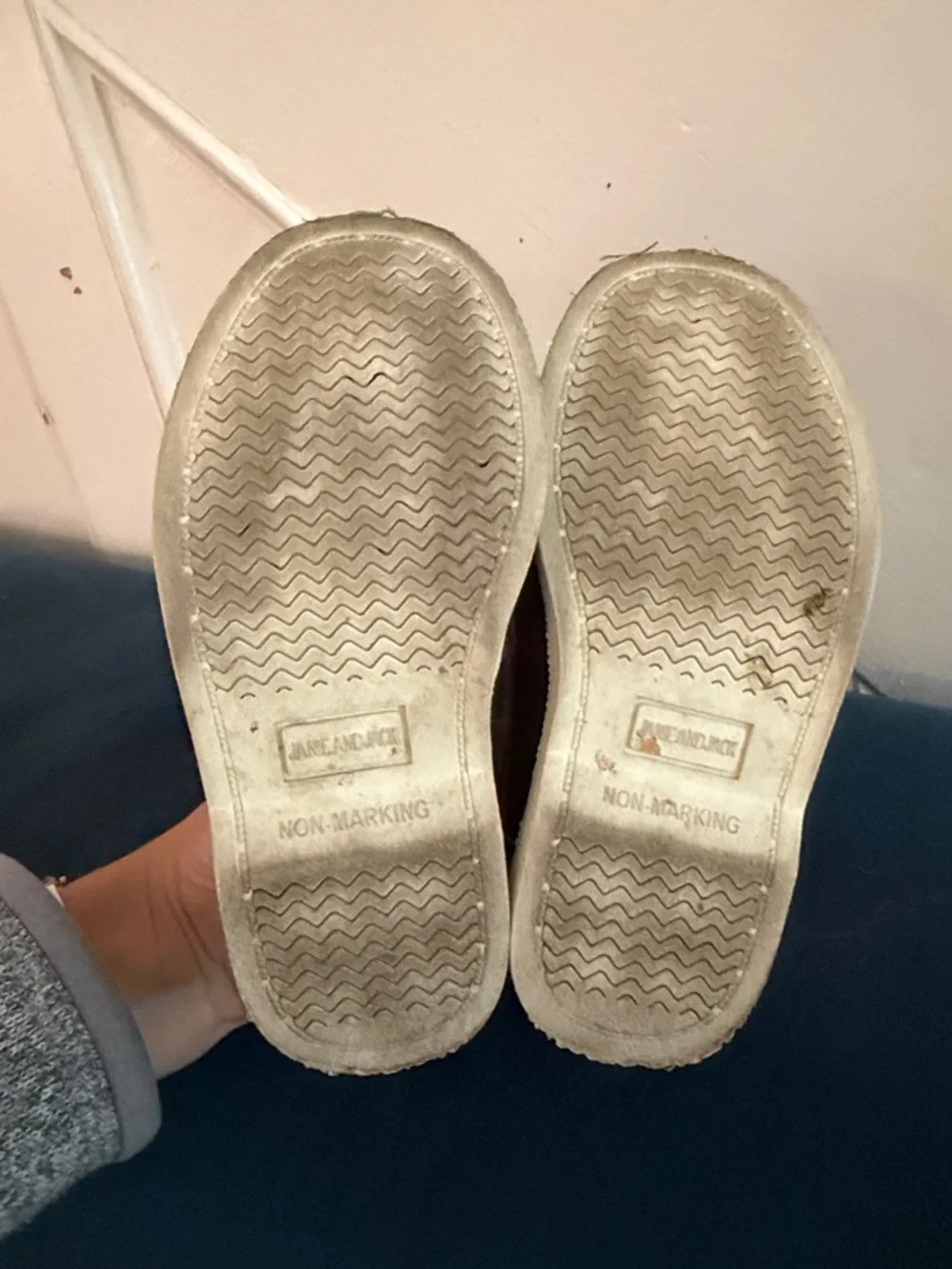 Janie and Jack Brown Leather Boat Shoes size 8